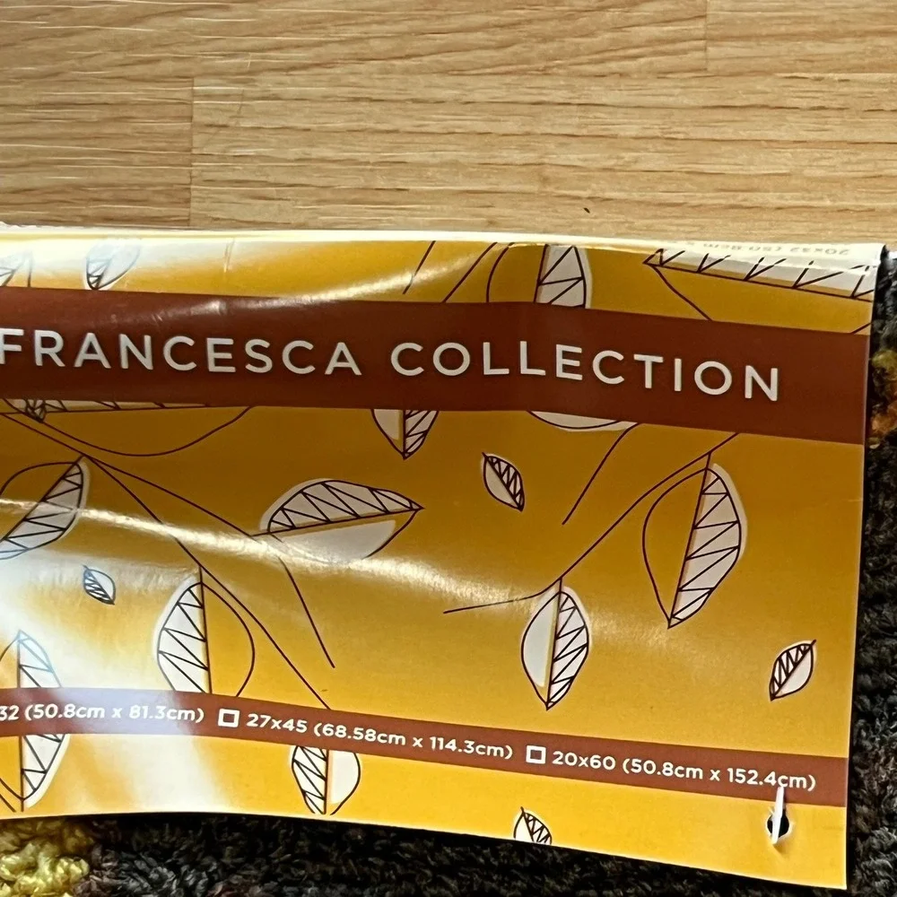 Francesca Collection Grateful Fall Rug 20x32 Multi Brand New Hooked Leaf Accent